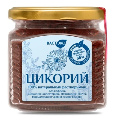 Цикорий натуральный растворимый, стекло 220г 20996