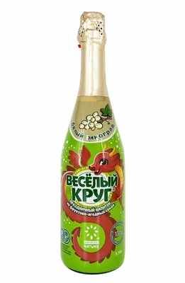 Шампанское детское “Весёлый круг” белый виноград, стекло 750мл 20742