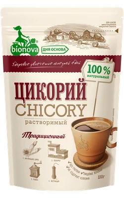 Цикорий натуральный традицонный Bionova дой-пак 100г 19598