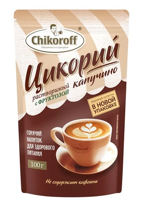 Цикорий растворимый “Капучино с фруктозой” chikoroff дой-пак 100г 20244