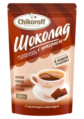 Цикорий растворимый “Шоколадный” chikoroff 100г 20242