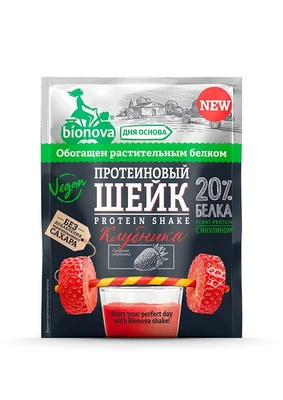 Шейк протеиновый с Клубникой “Bionova” 25г 17864