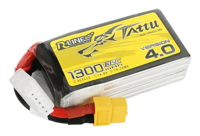 Аккумулятор Tattu R-Line V4.0 1300мАч 4S 130C LiPo (XT60) 333398575