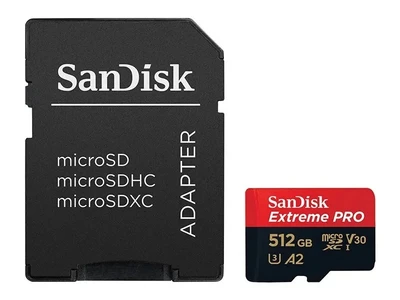 Карта памяти 512Gb SanDisk Extreme Pro microSDXC Class 10 UHS-I U3 V30 A2 1994282655