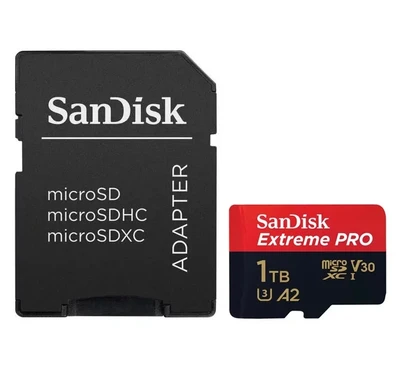 Карта памяти 1TB SanDisk Extreme Pro microSDXC Class 10 UHS-I U3 V30 A2 + SD адаптер 1560909879