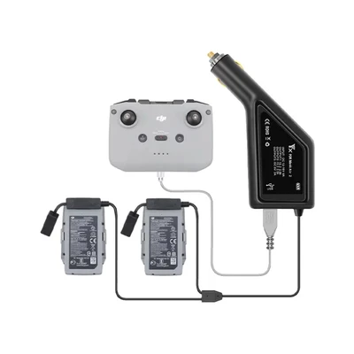 Автомобильное зарядное устройство для 2 аккумуляторов и пульта DJI Mavic Air 2 / Air 2S (YX) 897052688