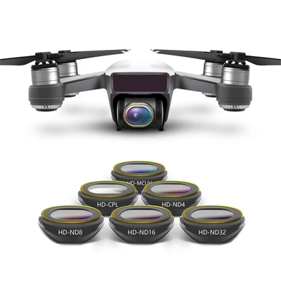 Набор из 6 фильтров (HD/UV/CPL/ND4/8/16/32) DJI Spark (YX) 179906629