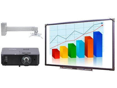Интерактивный комплект EliteBoard WR-84A24C с проектором InFocus IN114BBST и креплением Stoiko MS-750 B-S 220421255
