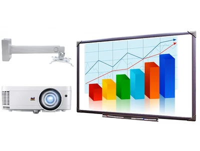 Интерактивный комплект EliteBoard WR-84A24C с проектором ViewSonic PS501X и креплением Stoiko MS-750 B-S 1356154652
