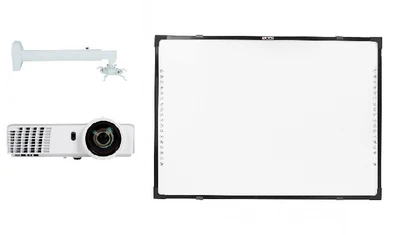 Интерактивный комплект IQBoard DVT TN082 + проектор Infocus INV30 + крепление для проектора Wize WTH87150 601583211
