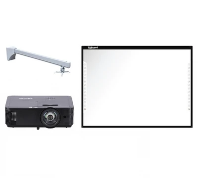 Интерактивный комплект IQBoard DVT T087 с проектором InFocus IN114BBST и креплением Wize WTH-140 1805091236