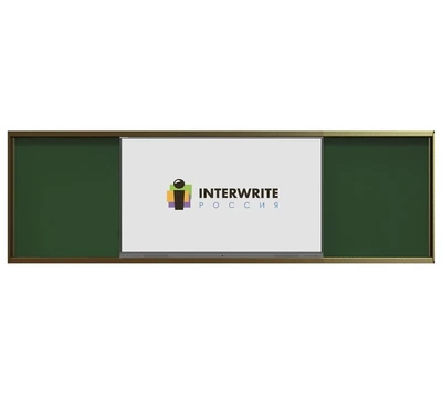Комплект рельсовой системы с классной доской IGB1W и интерактивной панелью Interwrite 75 1716605949