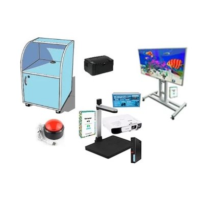 Интерактивная стена Ожившие рисунки InterTouch AD_max_8 Master Touch (P/Full/PC/PR/PKIP) "Под ключ" комплект №8 Мобильная тумба со сканером и Интерактивной панелью 55" 1218240879