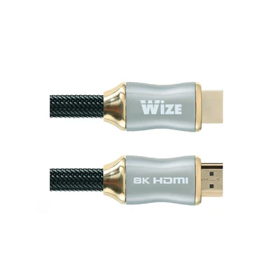Кабель HDMI Wize WAVC-HDMI8K-3M 3 м, v.2.1, 19M/19M, 8K/120Hz/60Hz, 4K/144Hz/120Hz 1258004995