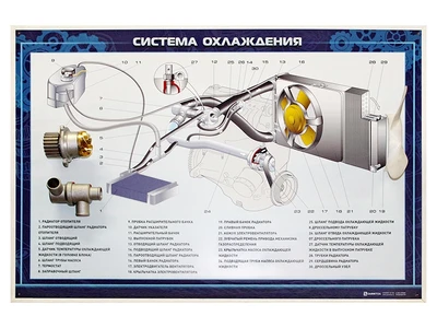 Стенд с навесными агрегатами "Система охлаждения" (категория "B") Zarnitza 606668677