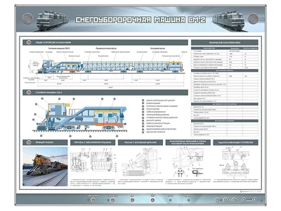 Электрифицированный стенд "Снегоуборочная машина СМ-2" Zarnitza 1192805803