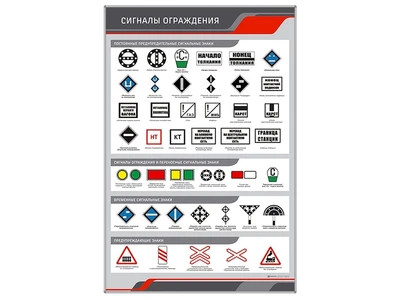 Информационный стенд "Сигналы ограждения" Zarnitza 843230598