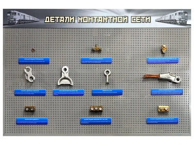 Информационный стенд с образцами "Детали контактной сети" Zarnitza 2053593414