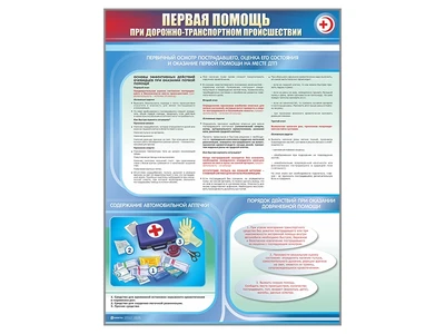 Информационный стенд "Первая помощь при дорожно-транспортном происшествии" Zarnitza 1476276106