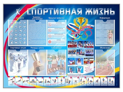 Стенд-уголок "Спортивная жизнь" Zarnitza 2053861656