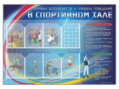 Стенд-уголок "Техника безопасности и правила поведения в спортивном зале" Zarnitza 1212905515