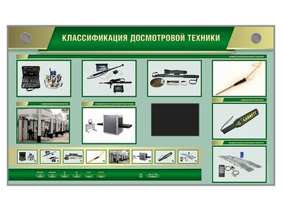 Интерактивный стенд-тренажер "Классификация досмотровой техники" с сенсорным монитором Zarnitza 1774240482