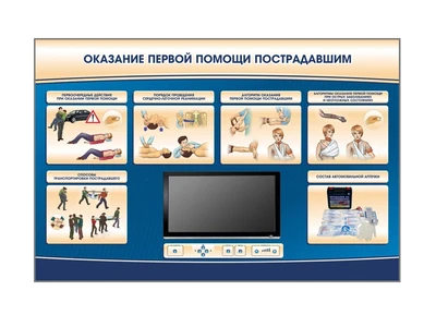 Многофункциональный интерактивный стенд-тренажер "Оказание первой помощи пострадавшим" для курсантов специализированных учреждений МЧС Zarnitza 1977127814
