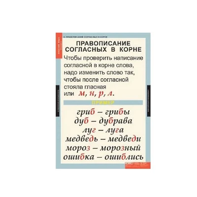 Комплект таблиц для начальной школы «Русский язык. 1 класс» Новый диск 1053856209