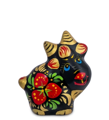 ГЛ- 994 Фигурка «Козлик» хохлома (Гжельский фарфор) 613747037