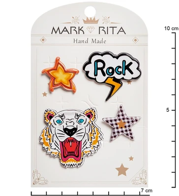 MR- 68 Н-р брошей с цанговым зажимом бабочка «Рок-стиль» Mark Rita 819997016