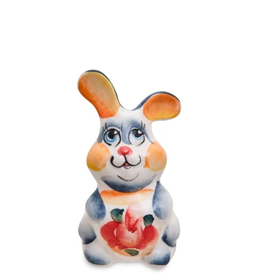 ГЛ- 842 Фигурка «Заяц Мартин» цв. (Гжельский фарфор) 234997094