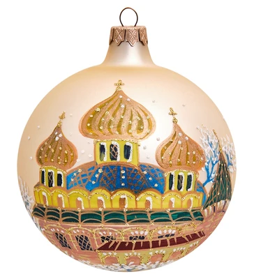 НФШ-1341 Ел. украшение Шар «Собор» 100 мм 2075841084
