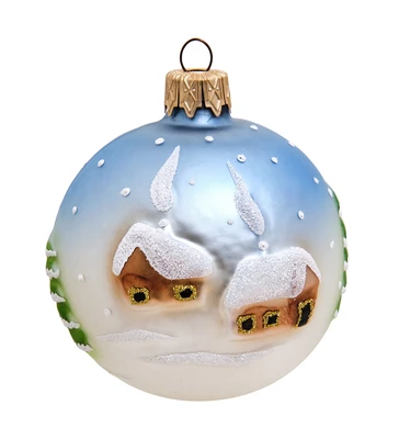 НФШ-1320 Ел. украшение Шар «Тройка» 80 мм 2076314640