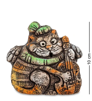 KK-324 Фигурка «Кот и Контрабас» шамот 1072895681