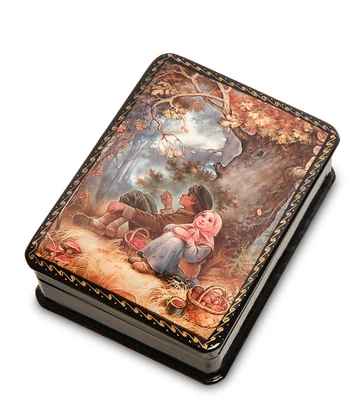 ШК-19/19 Шкатулка в технике декупаж «По грибы» (10х8х3,5) 1944822693