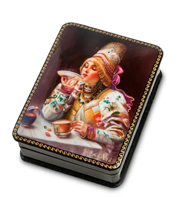 ШК-19/ 5-A Шкатулка в технике декупаж «Чаепитие» (10х8х3,5) 739620266