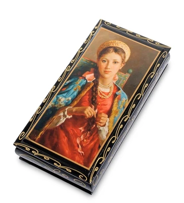 ШК-11/ 5-B Шкатулка-купюрница в технике декупаж (8х17х4) 430006990