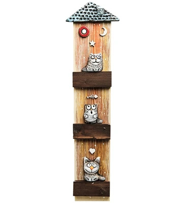 KK-514 Панно «Кошачий дом» шамот 948501328