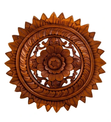 17-048 Панно резное «Цветы» (суар, о.Бали) 1193741466