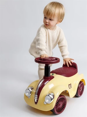 Каталка-пушкар Amarobaby Retro, желтый/красный AB24-7RT/0407