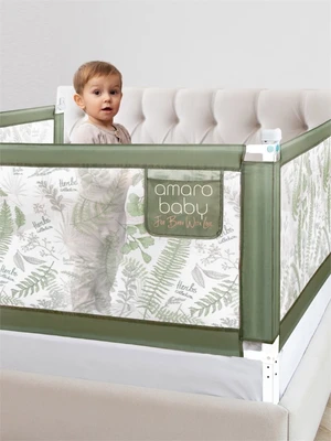 Барьер  защитный для кровати AMAROBABY  safety of dreams, оливковый AB-SOFD-BSR-OL-120