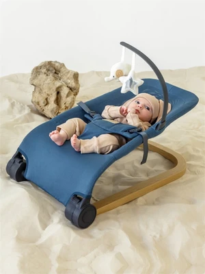 Детский шезлонг Amarobaby, Baby relax, голубой AB22-25BR/19