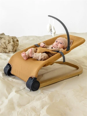 Детский шезлонг Amarobaby, Baby relax, бежевый AB22-25BR/03