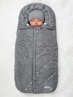 Конверт стеганый детский зимний Amarobaby HEAT, серый, размер 85 AB-OD24-6102H-SE-85
