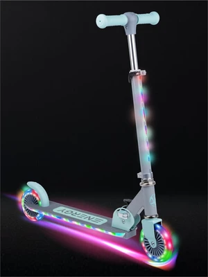 Самокат детский двухколёсный Amarobaby, Energy, серый/мятный AB23-27ENE/1132