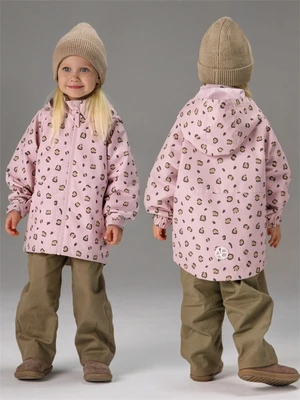 Ветровка детская Amarobaby Easy Fit, розовый, леопард AB-OD26-EASY36/06-92