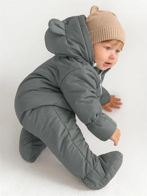 Комбинезон детский демисезонный Amarobaby Spring, серый AB-OD23-6201N-SE-74