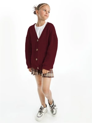 Кардиган детский Amarobaby KNIT, бордовый AB-OD21-KNIT19S/08-98