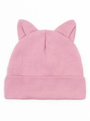 Чепчик (шапочка) детская AMAROBABY Fashion Сat, розовый AB-OD22-NE16FCa1/06-38