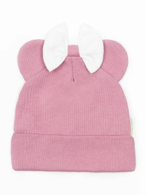 Чепчик (шапочка) детская AMAROBABY Fashion Mini, розовый AB-OD22-NE16FMi1/06-38